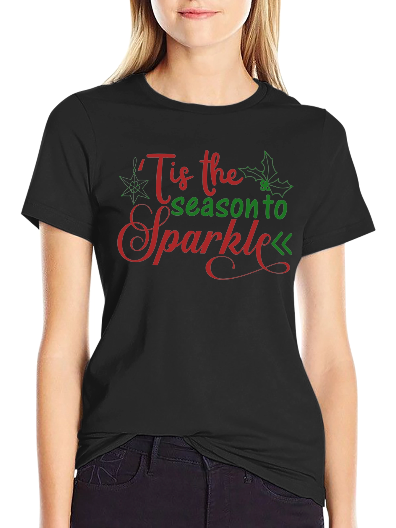 Tis the Season to Sparkle Christmas Graphic Tee