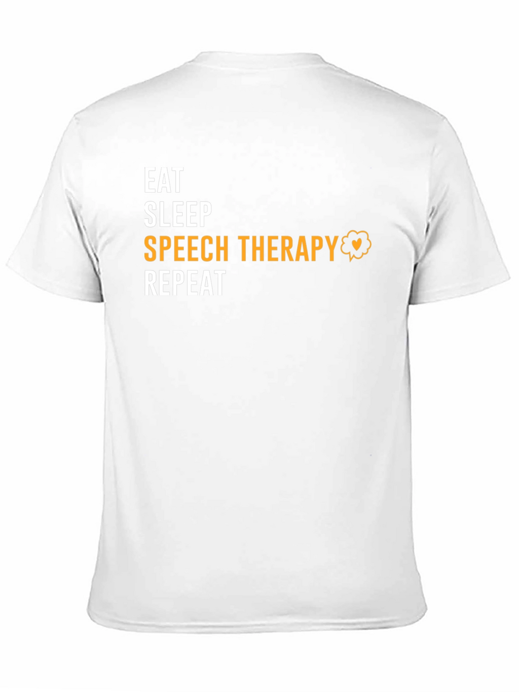 Eat Sleep Speech Therapy Repeat Black T-Shirt