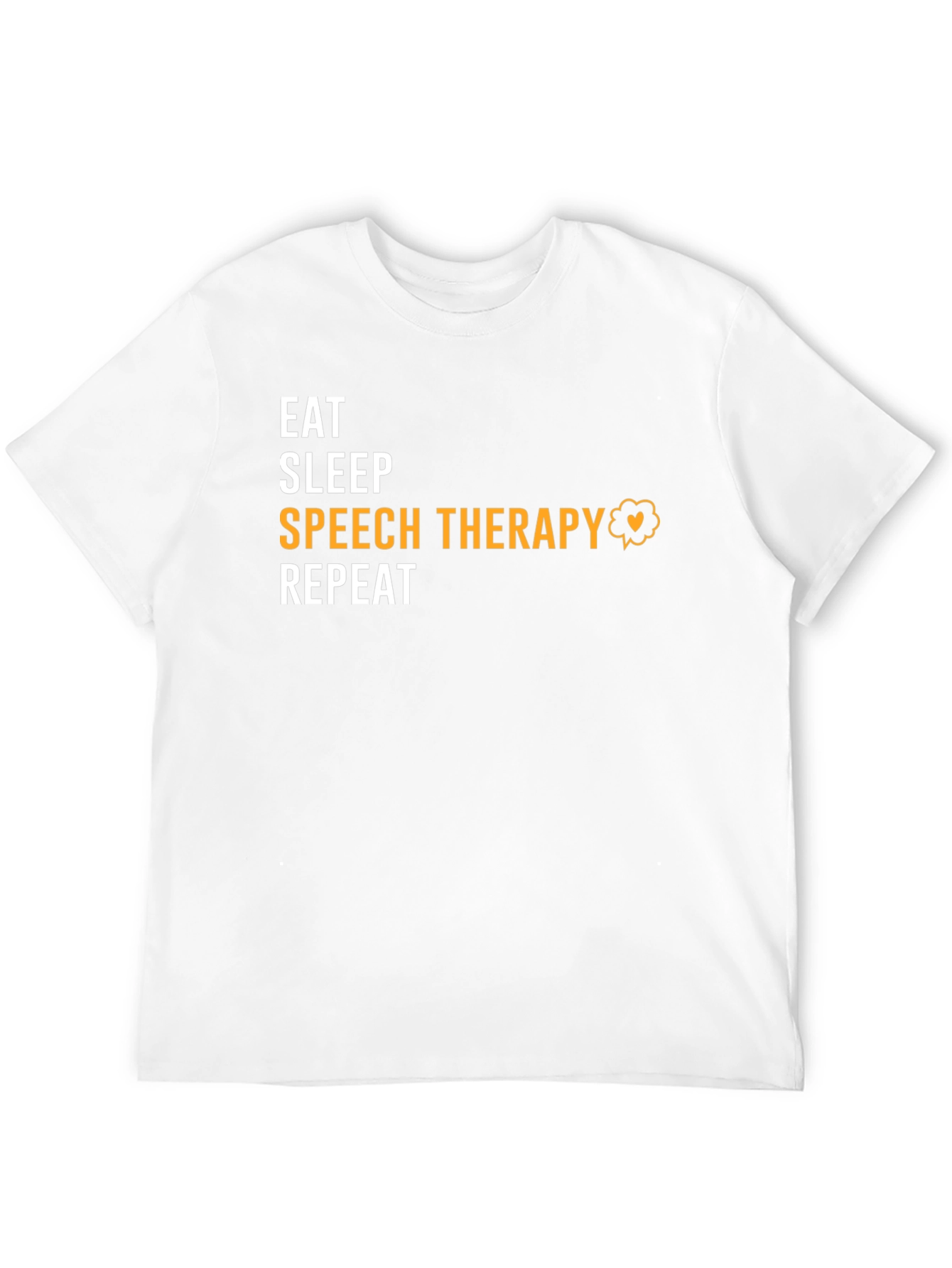Eat Sleep Speech Therapy Repeat Black T-Shirt