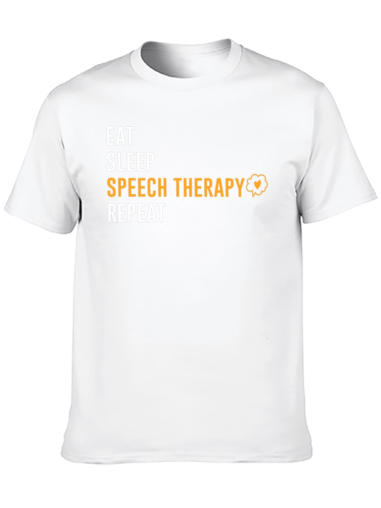 Eat Sleep Speech Therapy Repeat Black T-Shirt