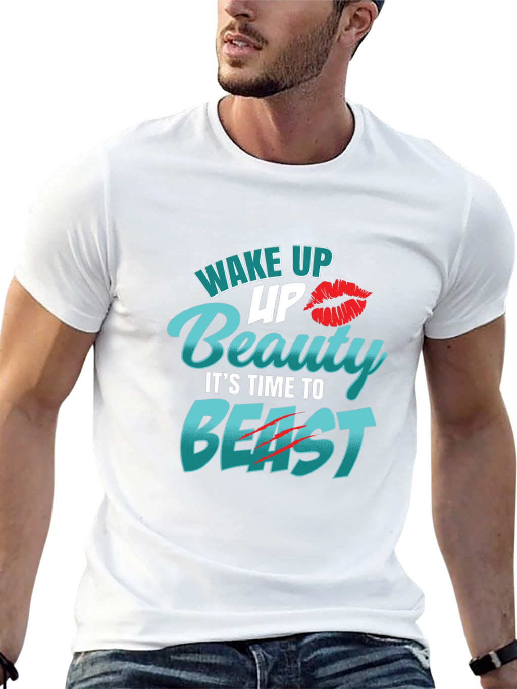 Wake Up Beauty Beast Mode Tee