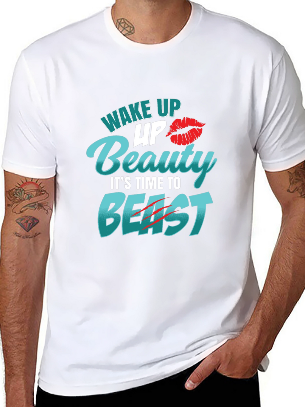 Wake Up Beauty Beast Mode Tee