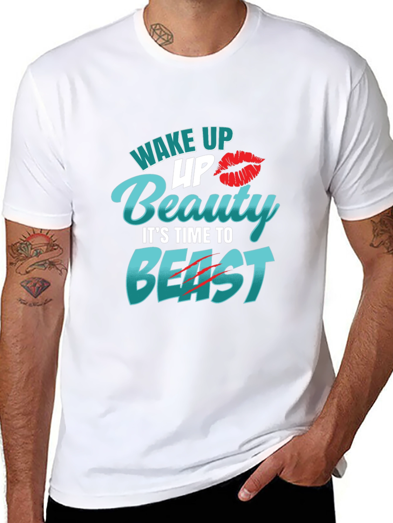 Wake Up Beauty Beast Mode Tee