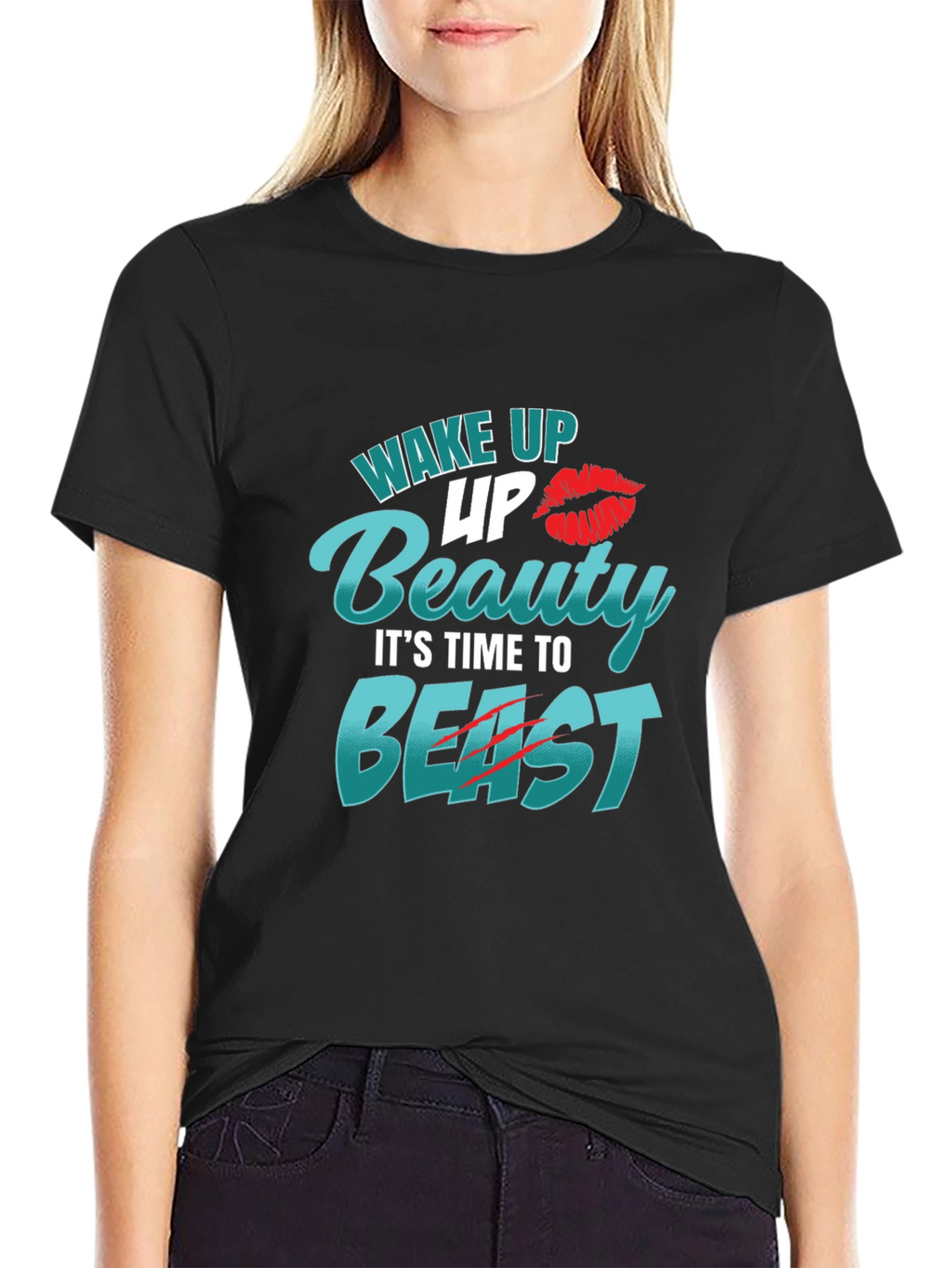 Wake Up Beauty Beast Mode Tee