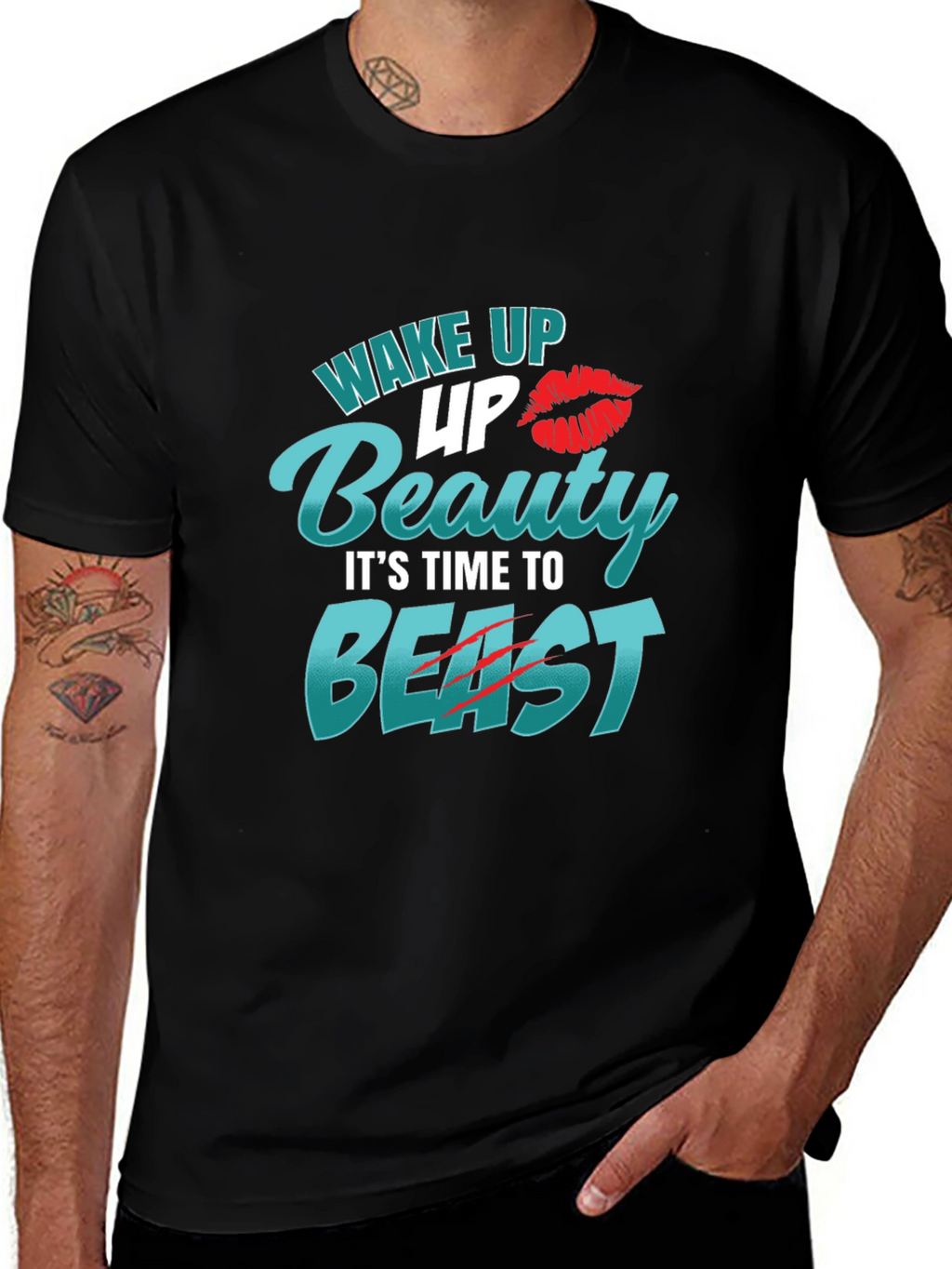 Wake Up Beauty Beast Mode Tee