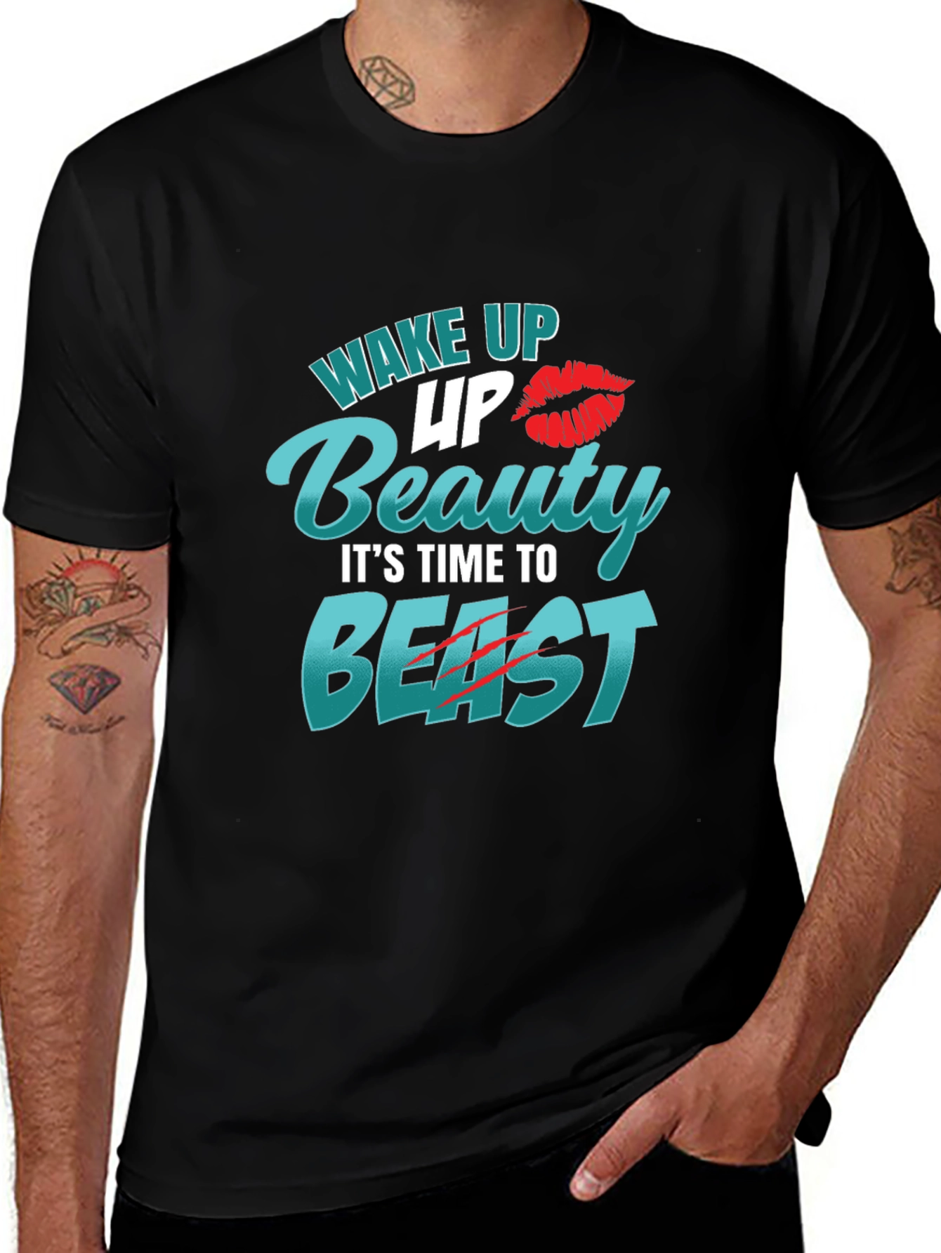Wake Up Beauty Beast Mode Tee