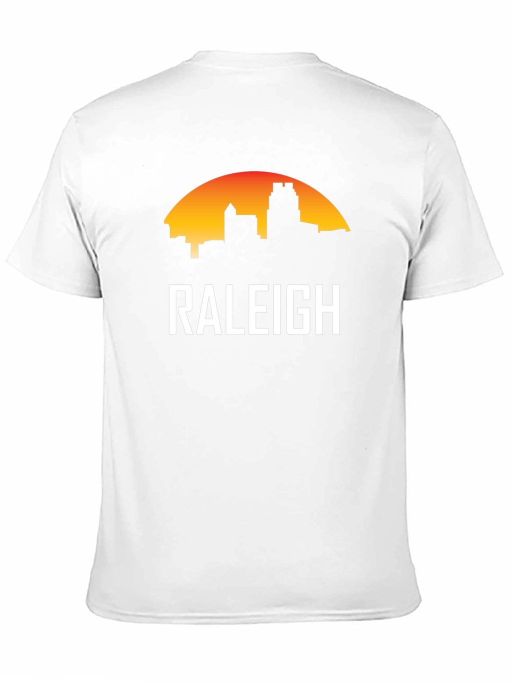 Raleigh Skyline Graphic Tee - Black Cotton T-Shirt