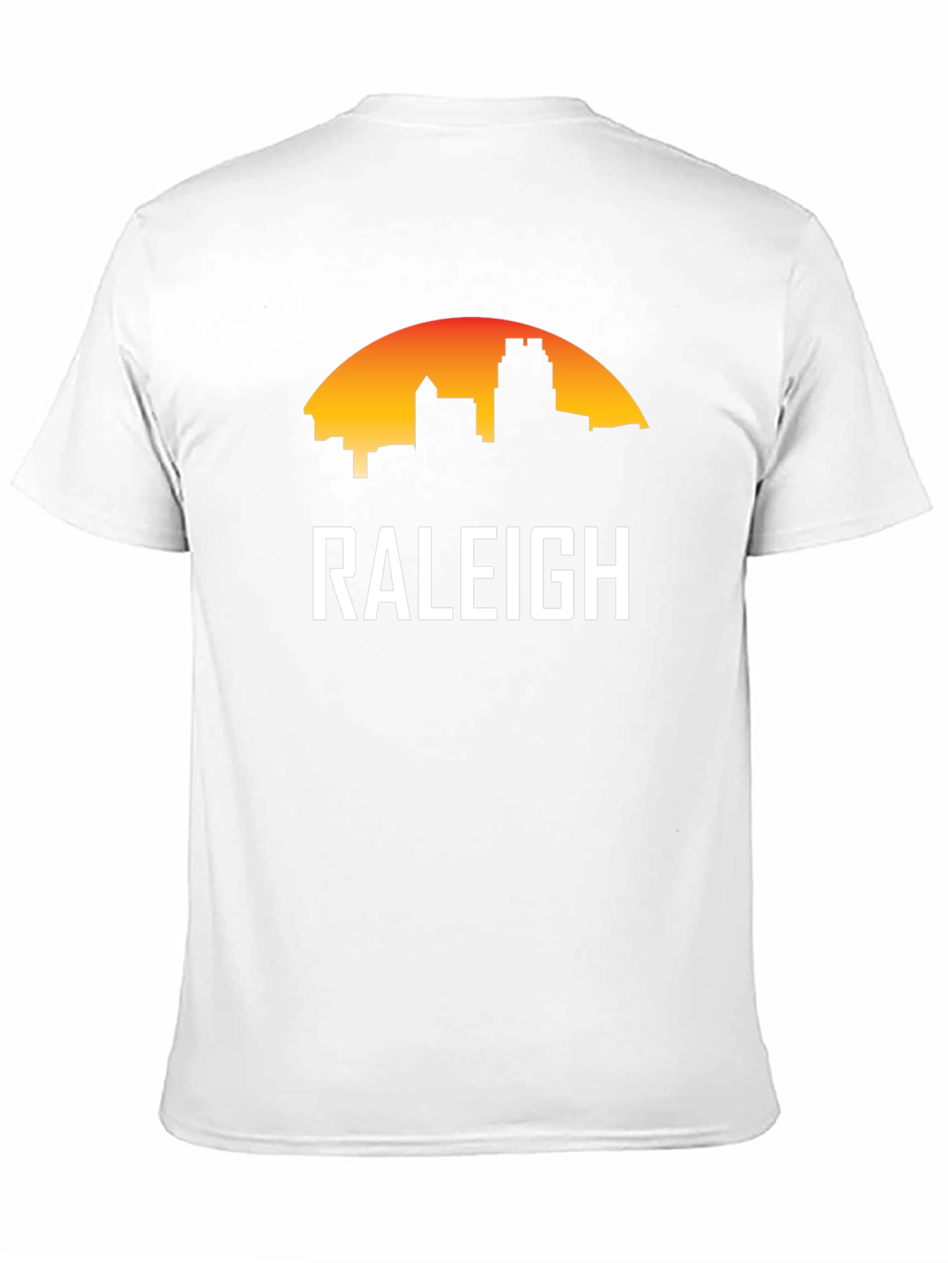 Raleigh Skyline Graphic Tee - Black Cotton T-Shirt