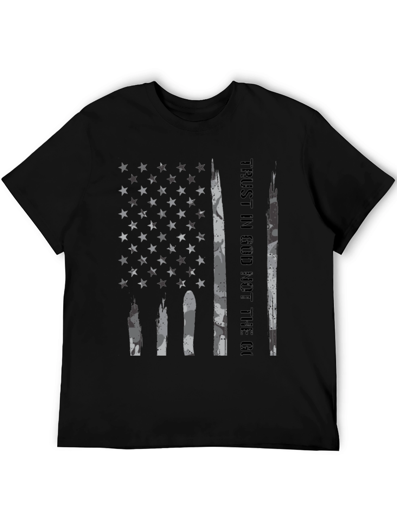 Trust In God American Flag Graphic T-Shirt