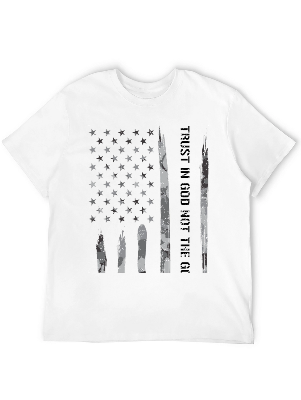 Trust In God American Flag Graphic T-Shirt