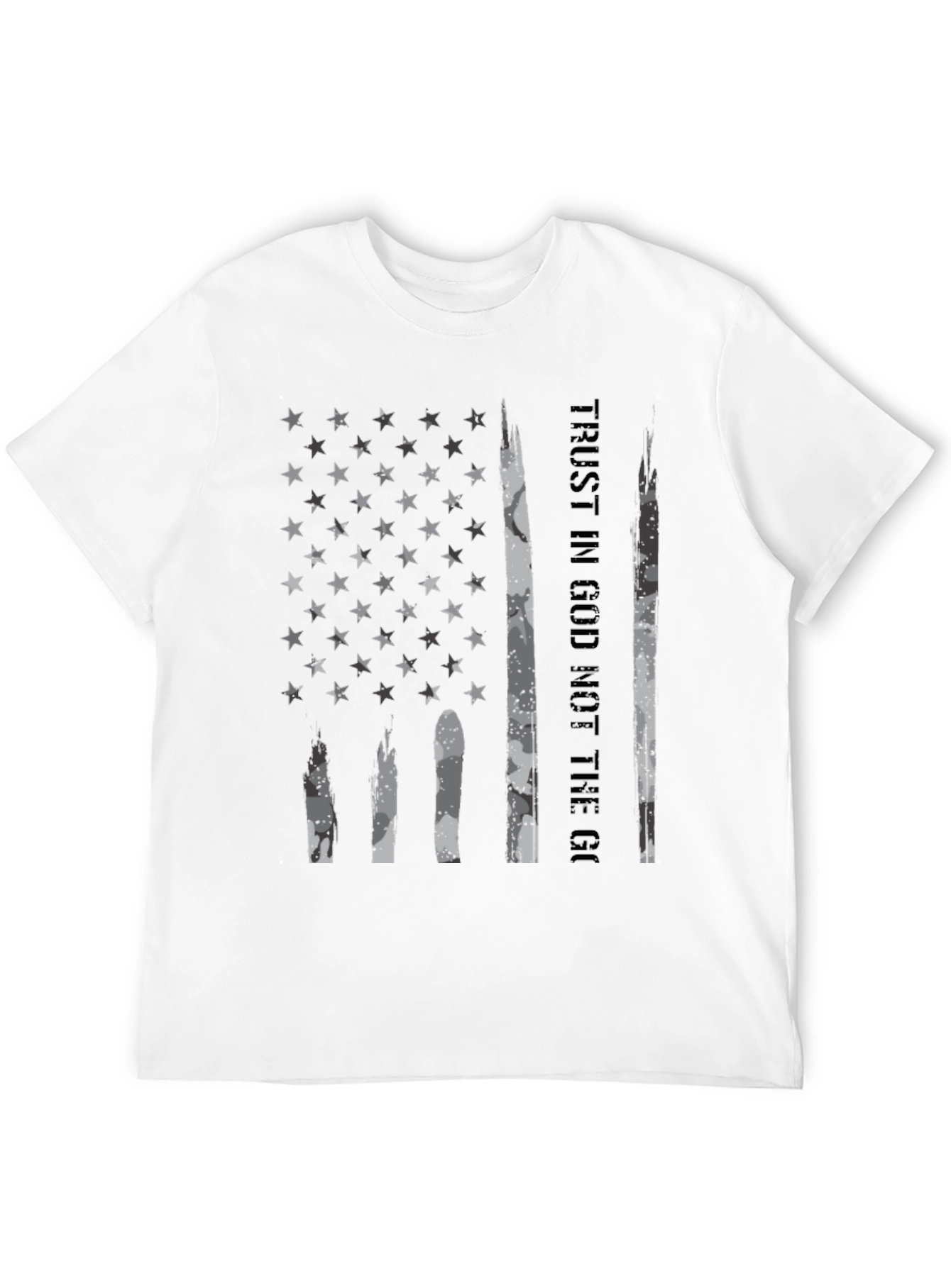 Trust In God American Flag Graphic T-Shirt