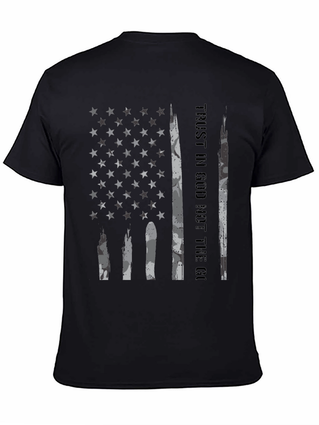 Trust In God American Flag Graphic T-Shirt