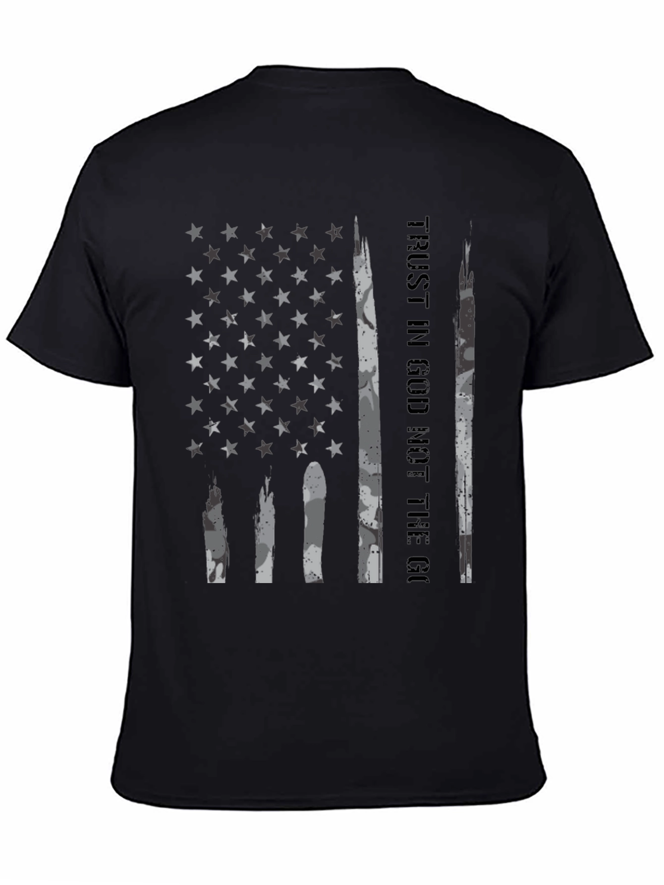 Trust In God American Flag Graphic T-Shirt