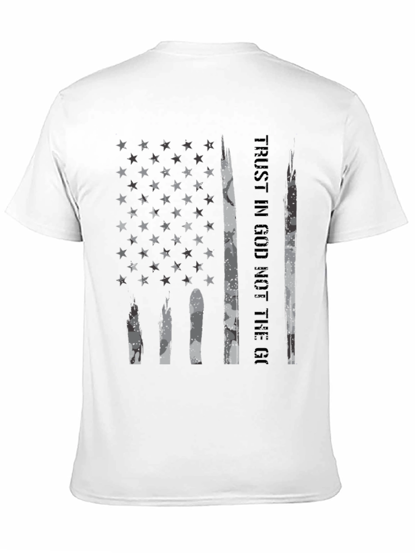 Trust In God American Flag Graphic T-Shirt