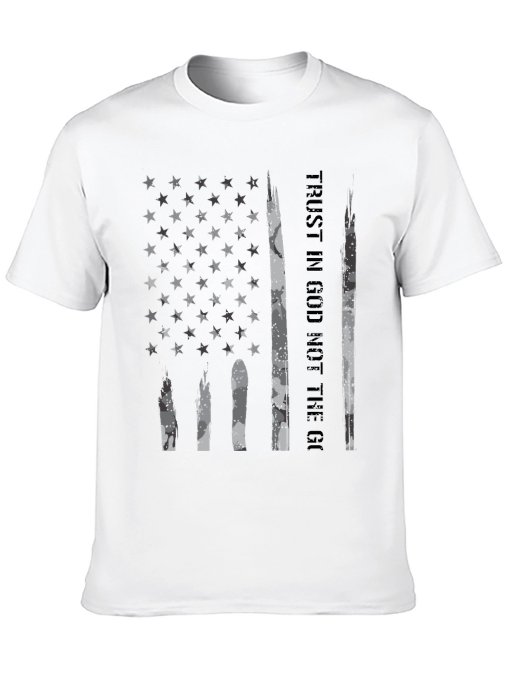 Trust In God American Flag Graphic T-Shirt