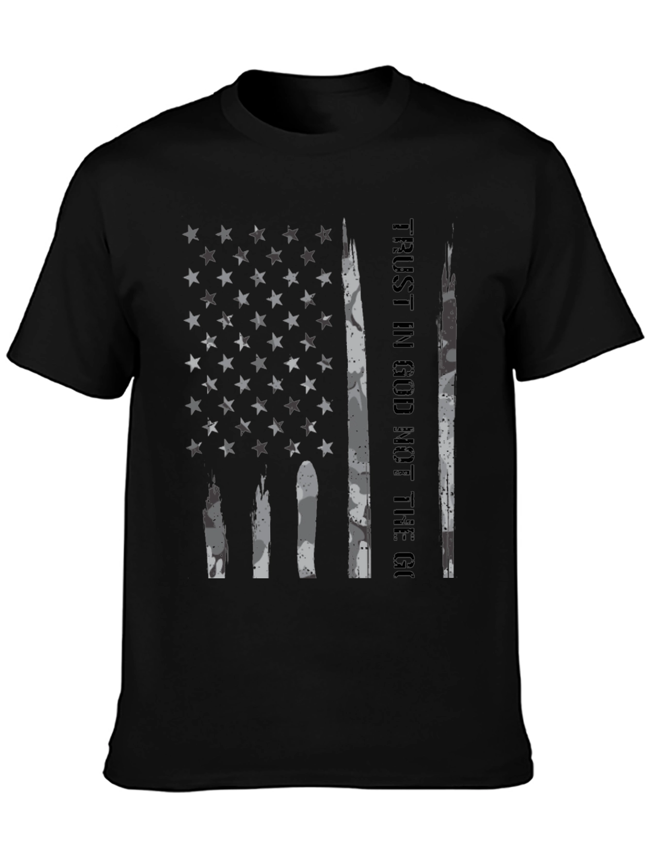 Trust In God American Flag Graphic T-Shirt