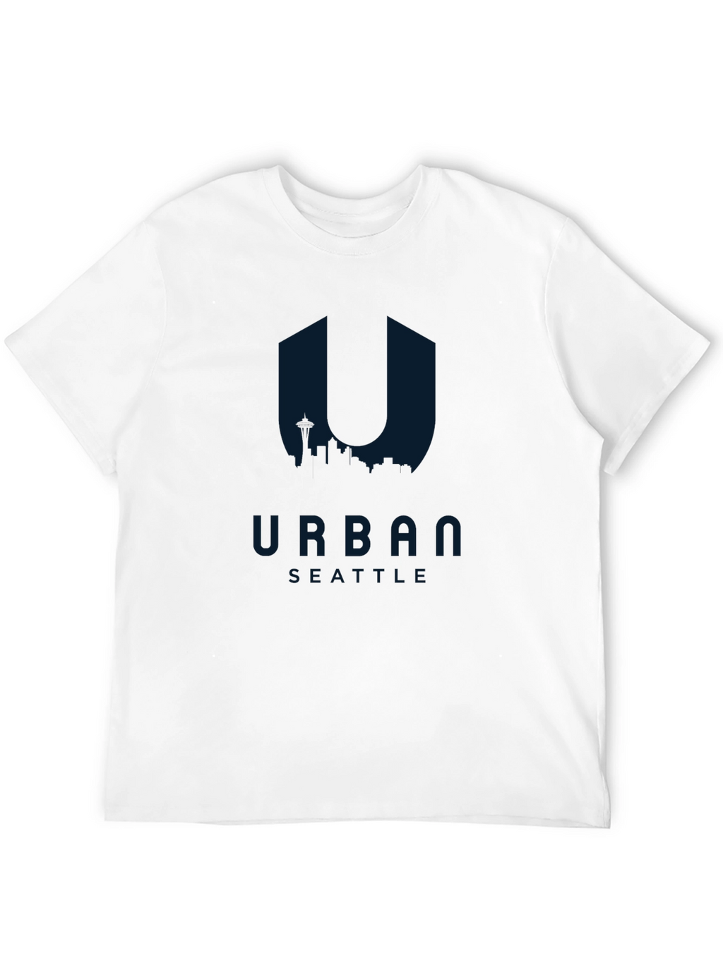 Urban Seattle Graphic Tee - Mens Black T-Shirt