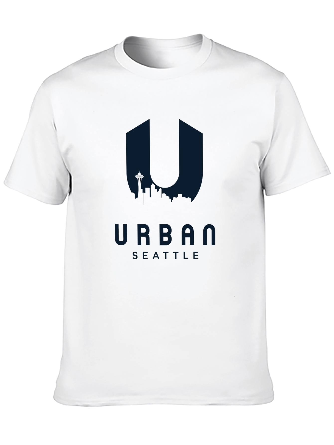 Urban Seattle Graphic Tee - Mens Black T-Shirt