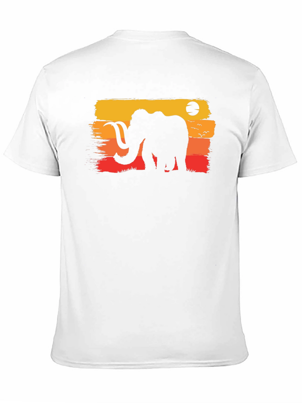 Retro Mammoth Graphic Tee - Black