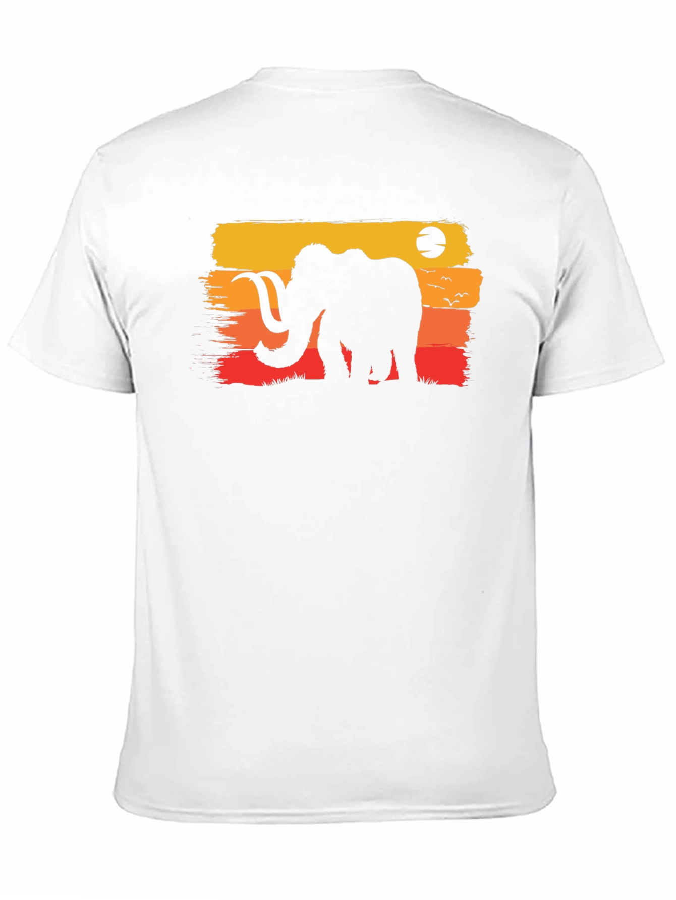 Retro Mammoth Graphic Tee - Black