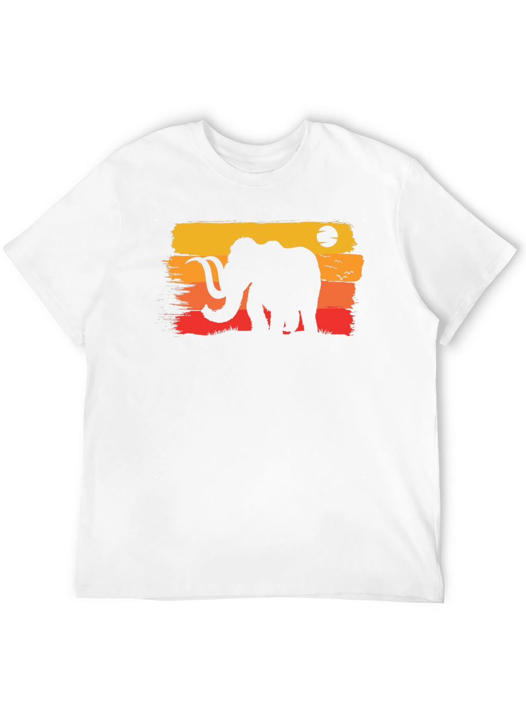 Retro Mammoth Graphic Tee - Black