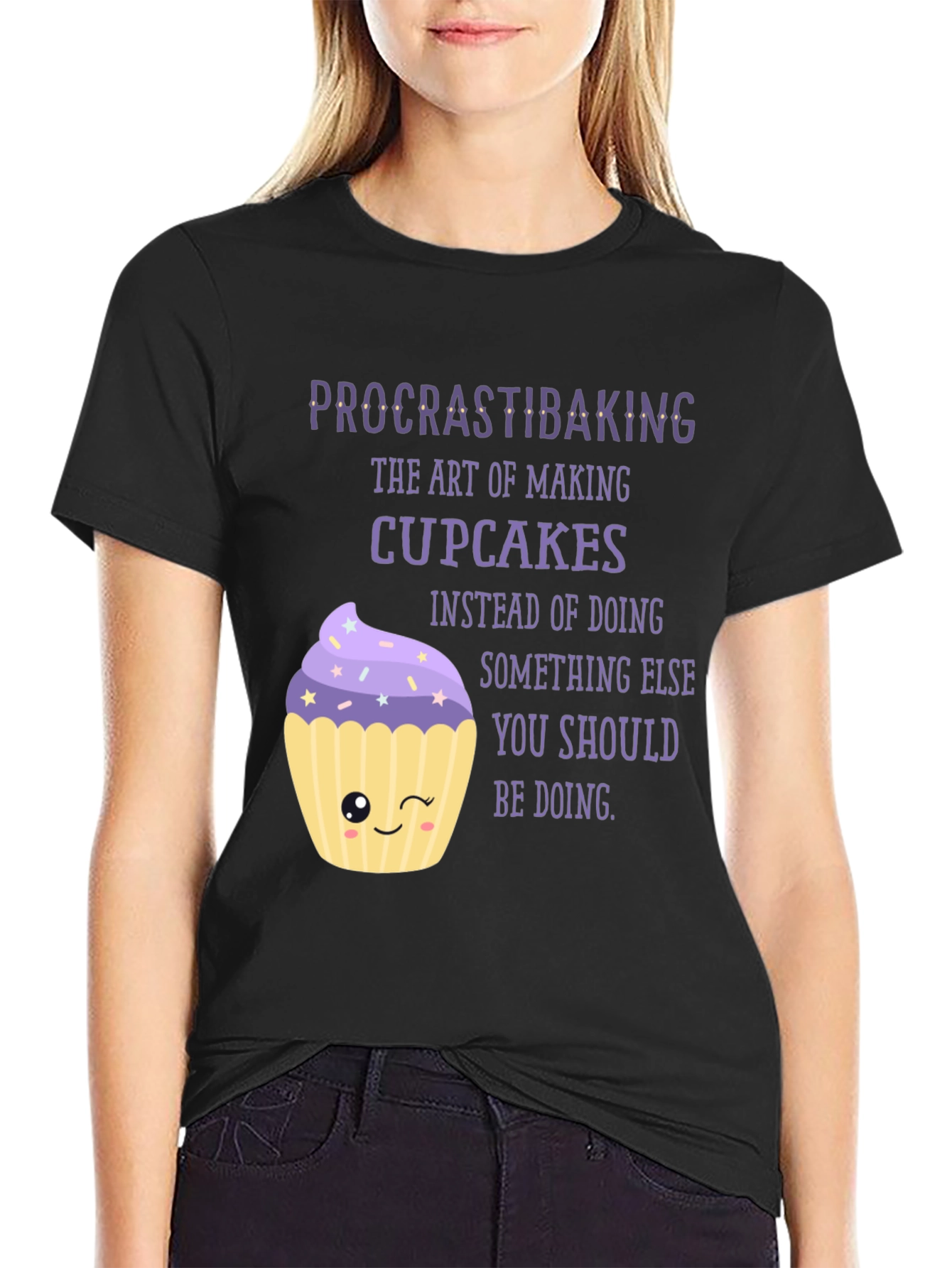 Procrastibaking Cupcake T-Shirt