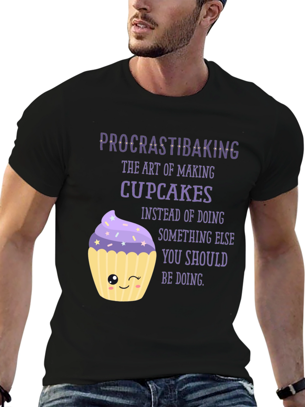Procrastibaking Cupcake T-Shirt