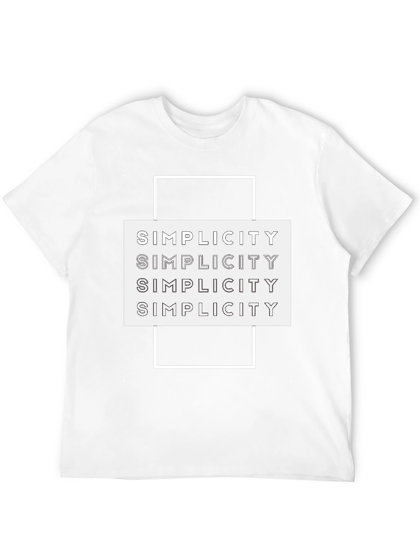 Simplicity Graphic Tee | Stylish Minimalist T-Shirt