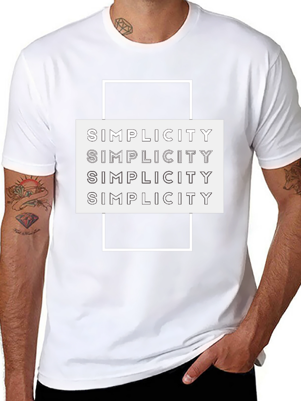 Simplicity Graphic Tee | Stylish Minimalist T-Shirt