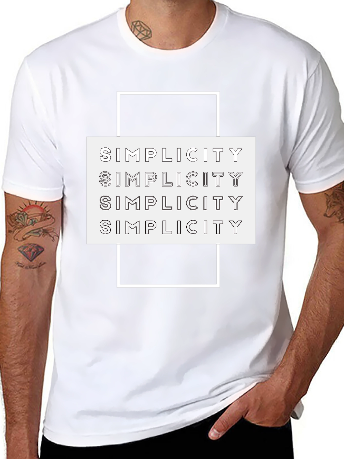 Simplicity Graphic Tee | Stylish Minimalist T-Shirt