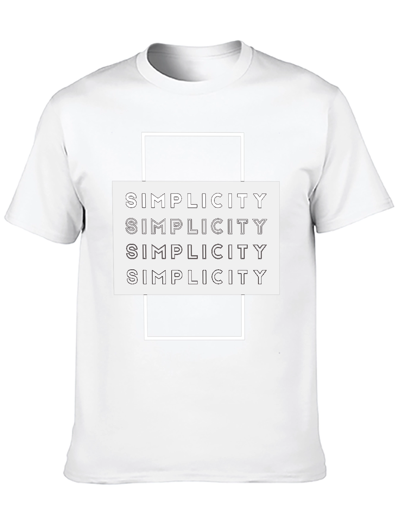 Simplicity Graphic Tee | Stylish Minimalist T-Shirt