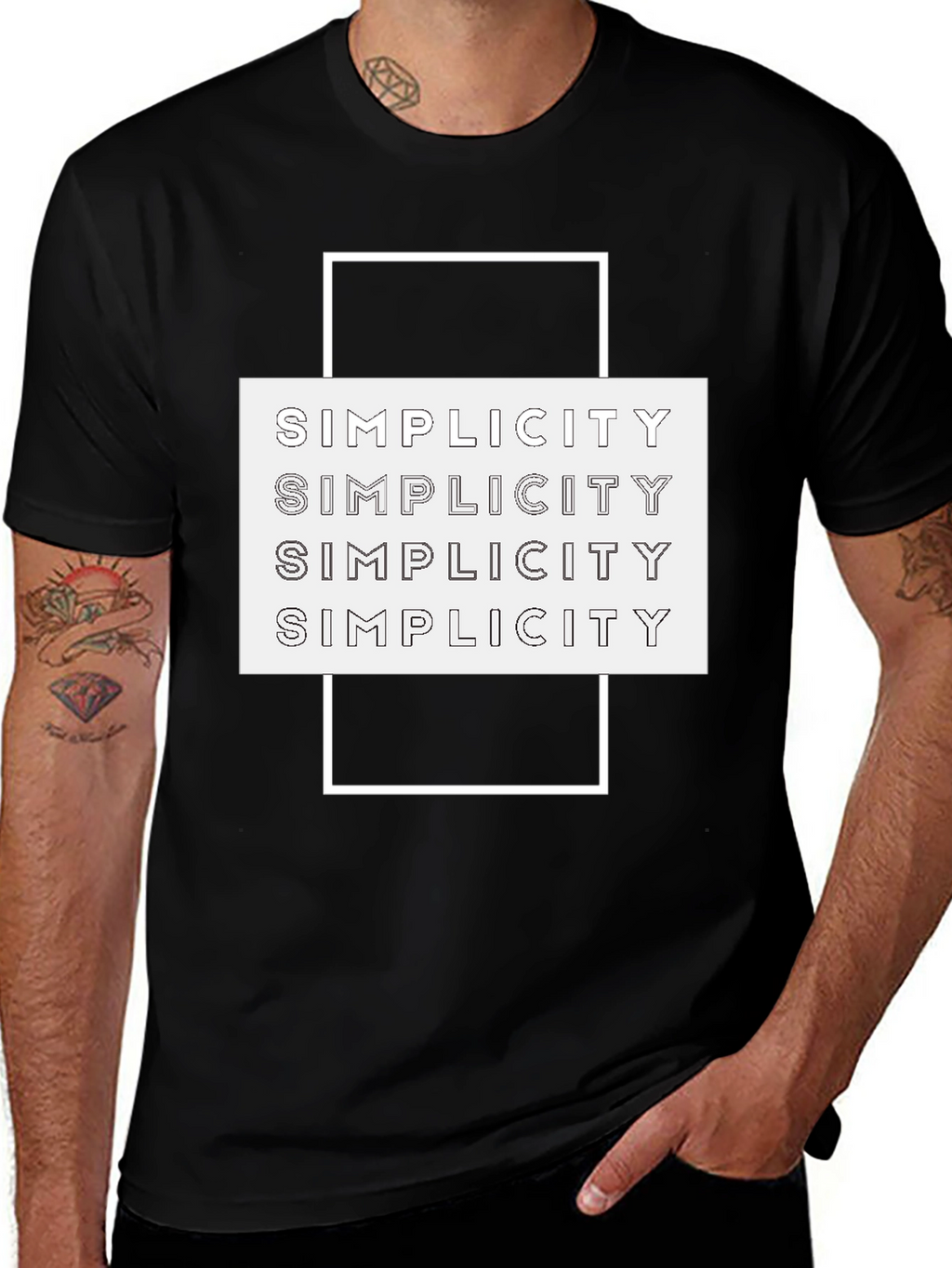 Simplicity Graphic Tee | Stylish Minimalist T-Shirt