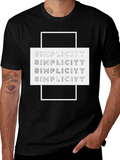 Simplicity Graphic Tee | Stylish Minimalist T-Shirt