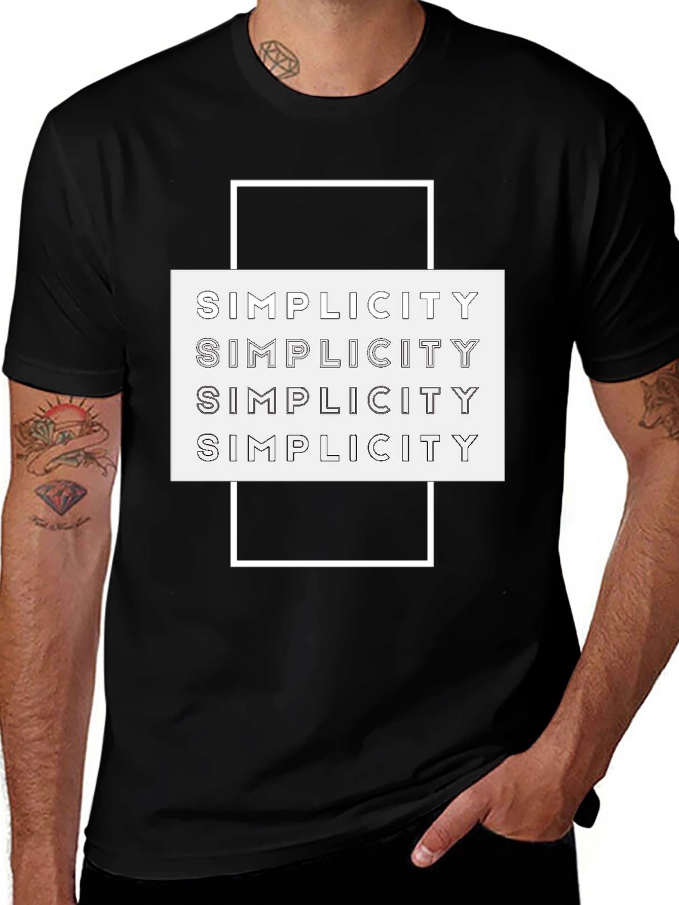 Simplicity Graphic Tee | Stylish Minimalist T-Shirt