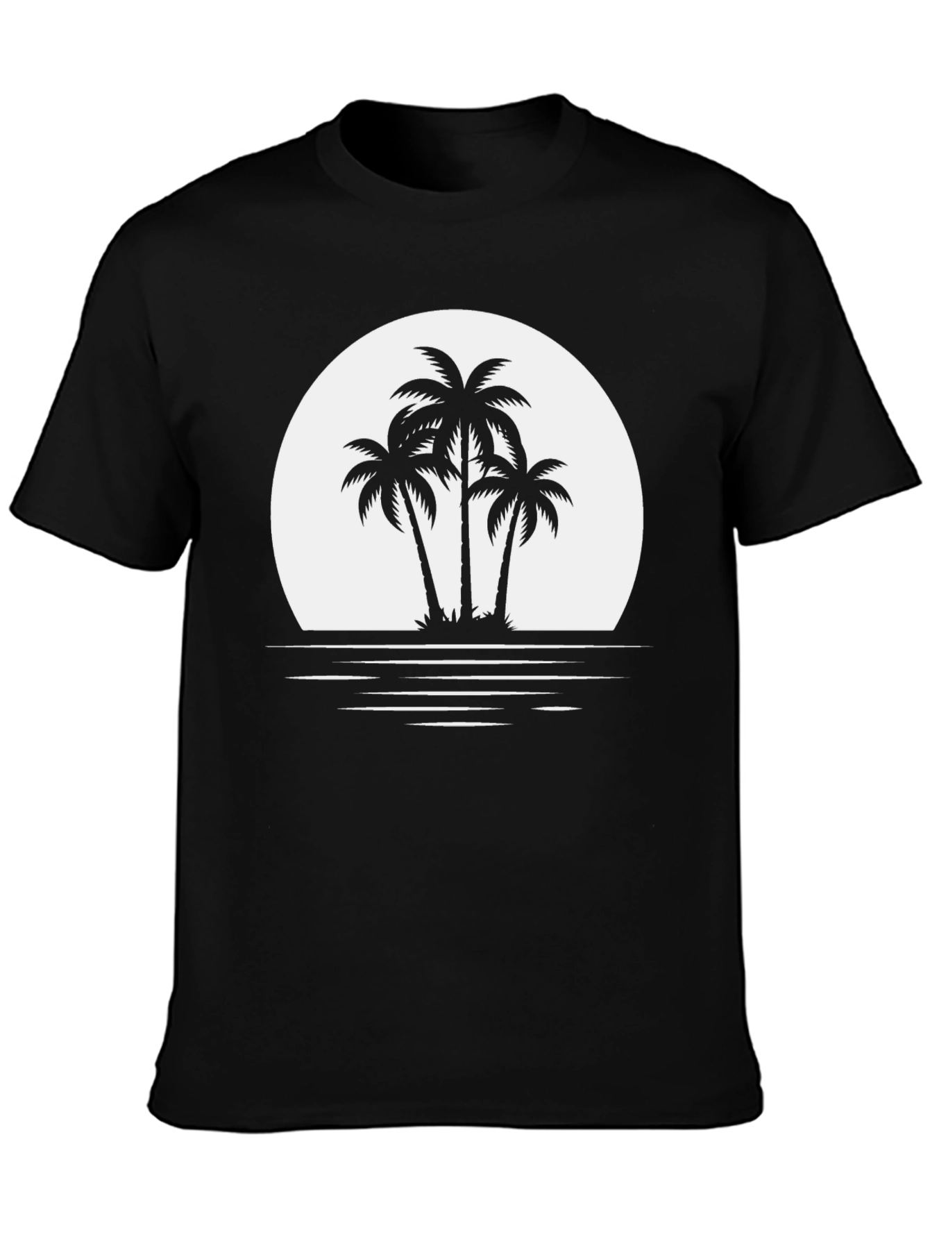 Palm Tree Sunset Graphic Tee - Island Vibes T-Shirt