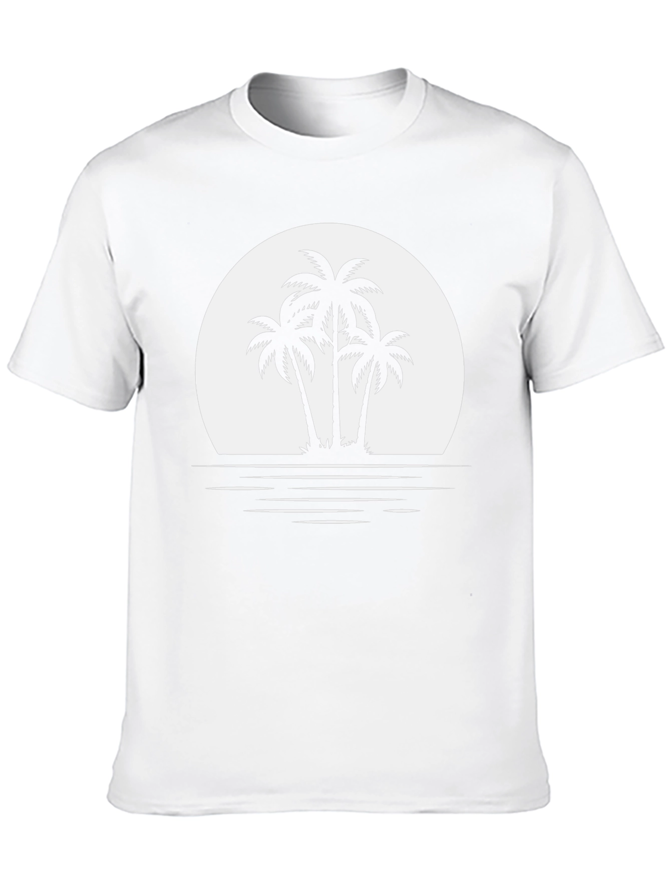 Palm Tree Sunset Graphic Tee - Island Vibes T-Shirt