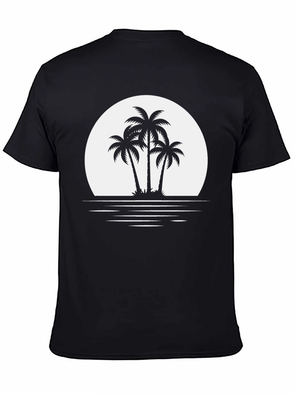 Palm Tree Sunset Graphic Tee - Island Vibes T-Shirt