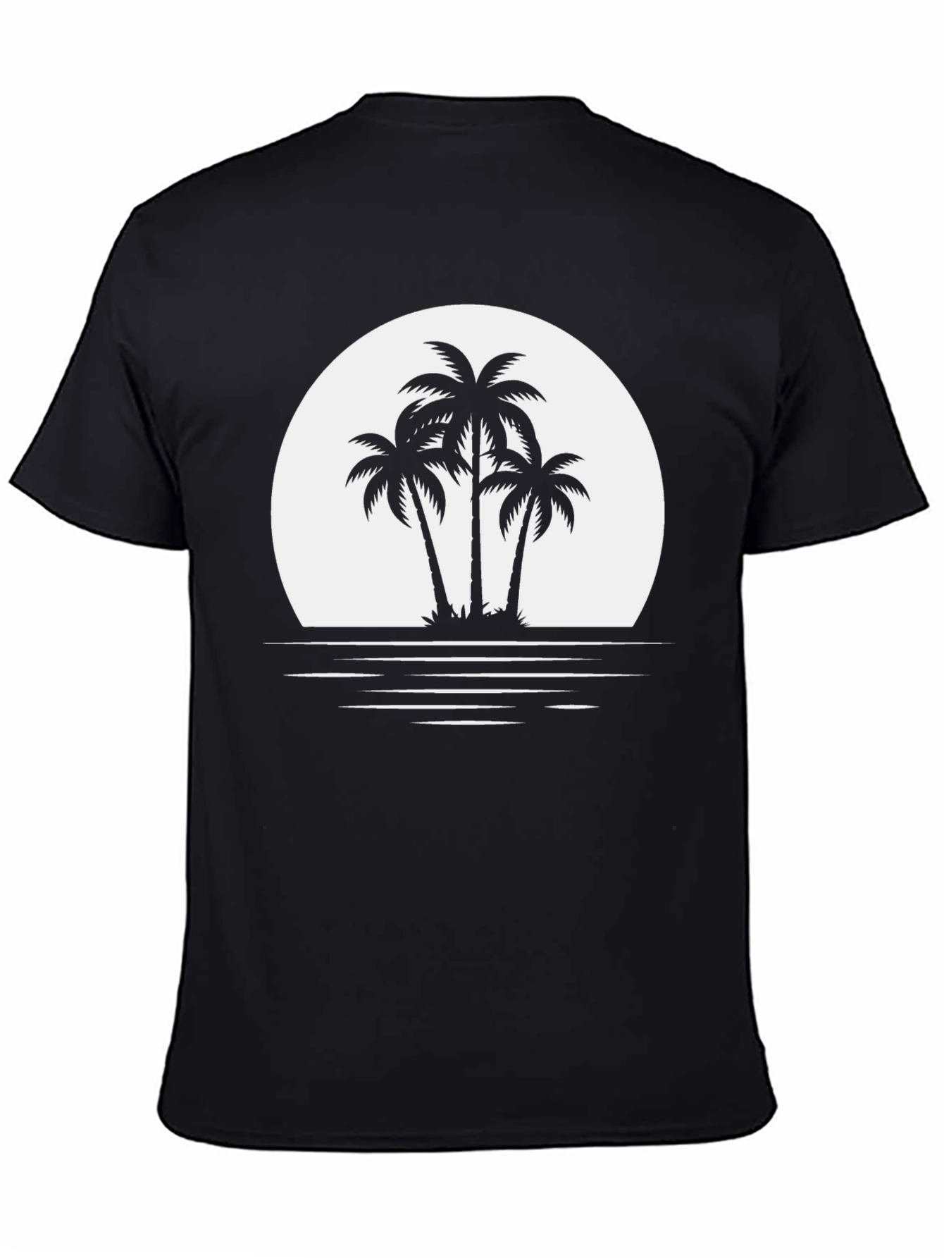 Palm Tree Sunset Graphic Tee - Island Vibes T-Shirt