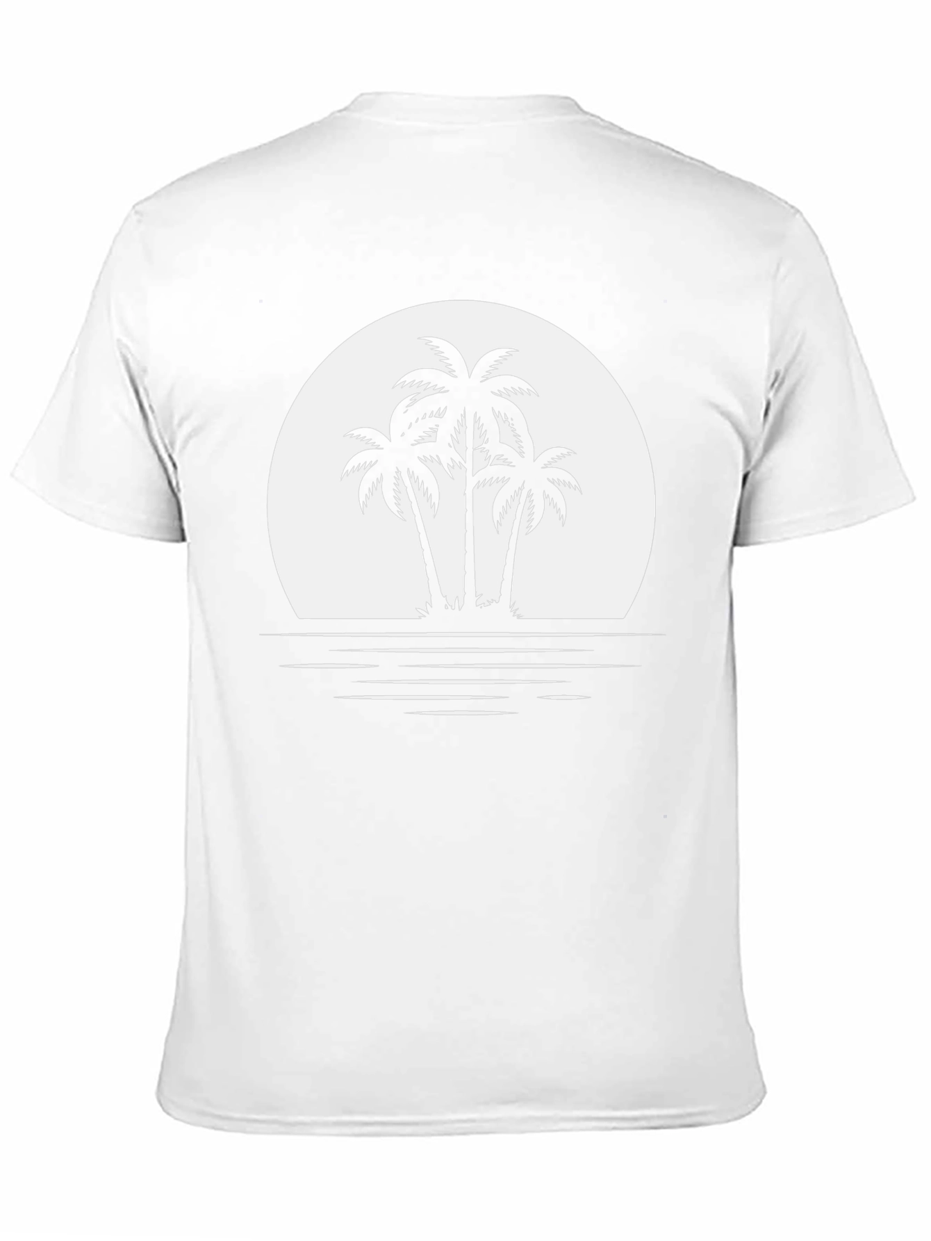 Palm Tree Sunset Graphic Tee - Island Vibes T-Shirt