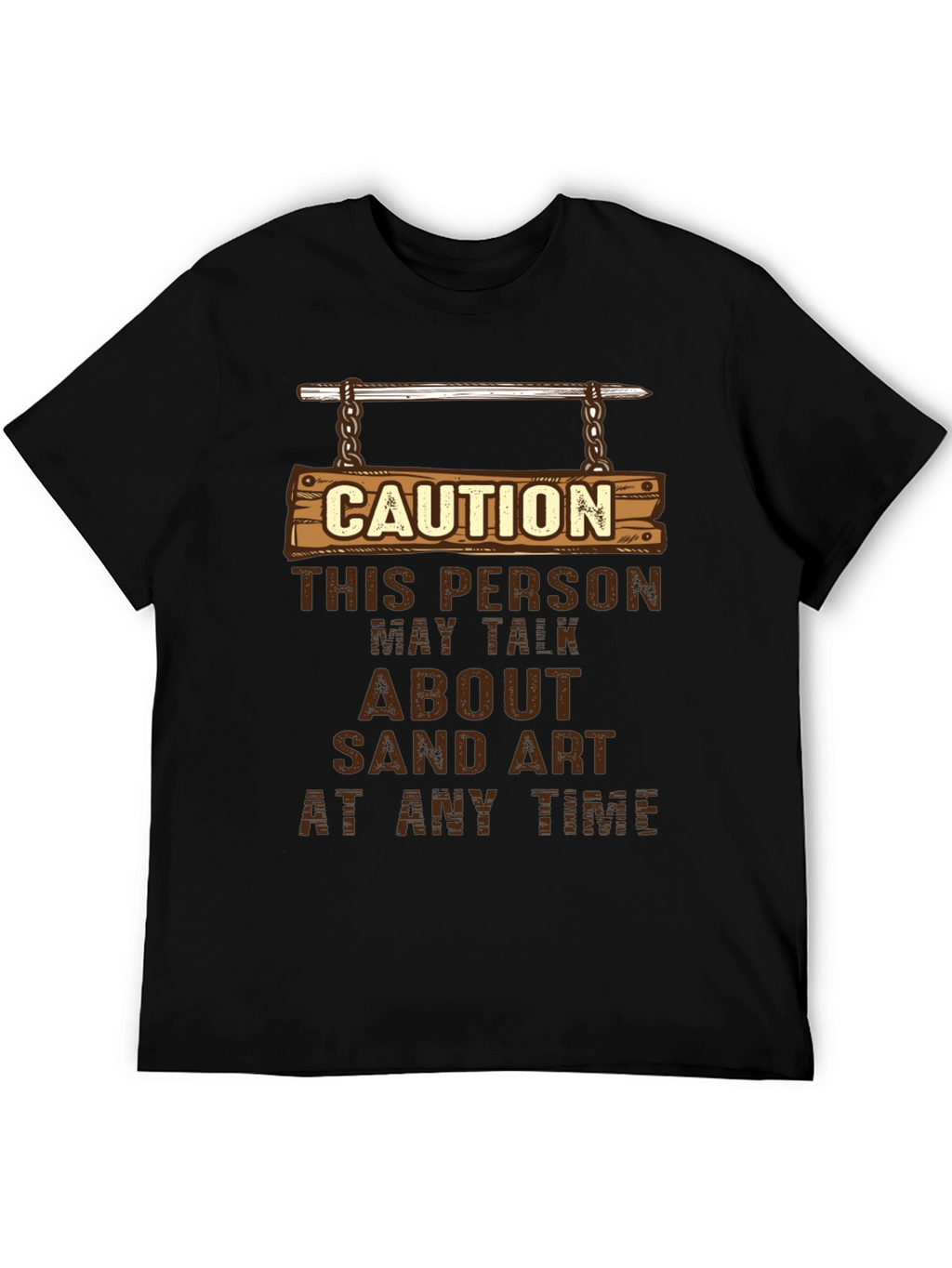 Caution Sand Art T-Shirt
