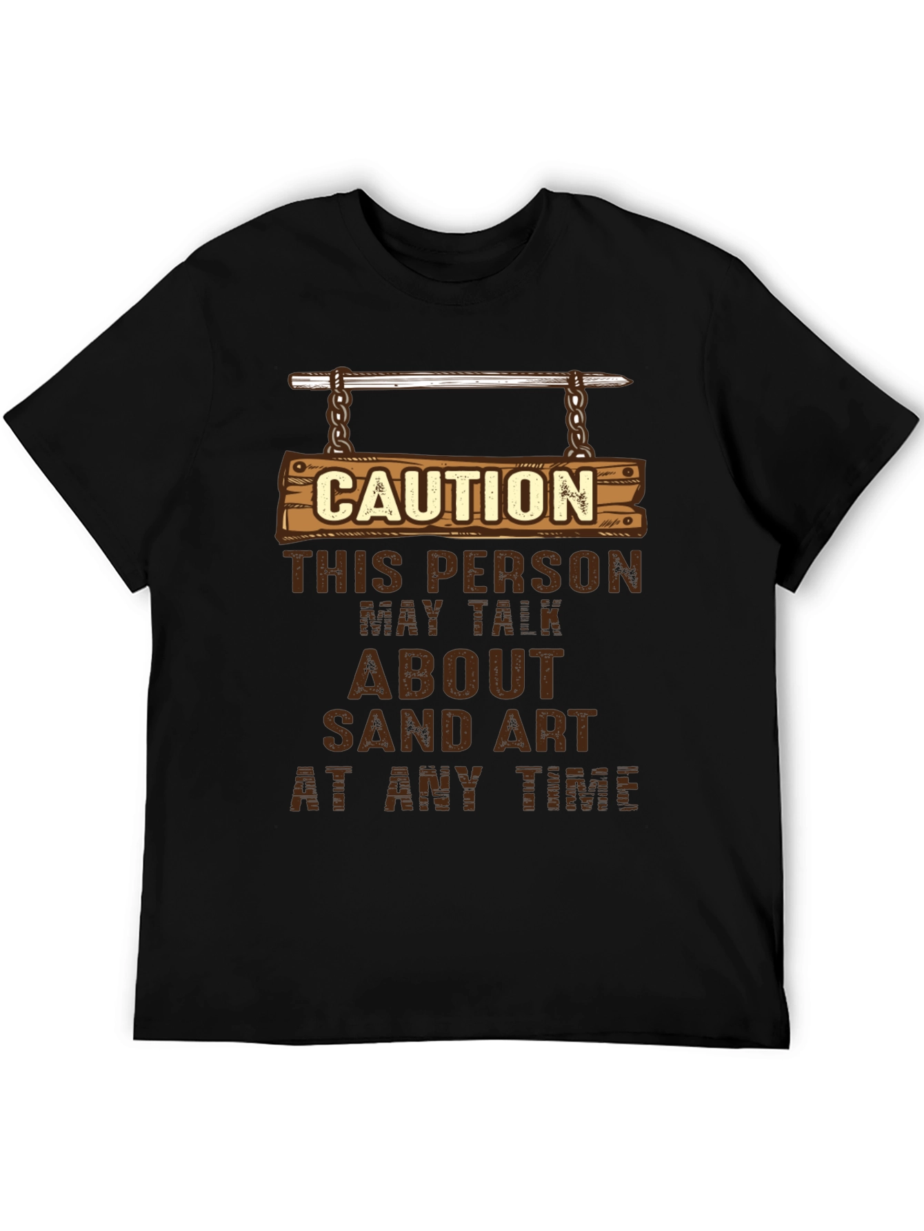 Caution Sand Art T-Shirt