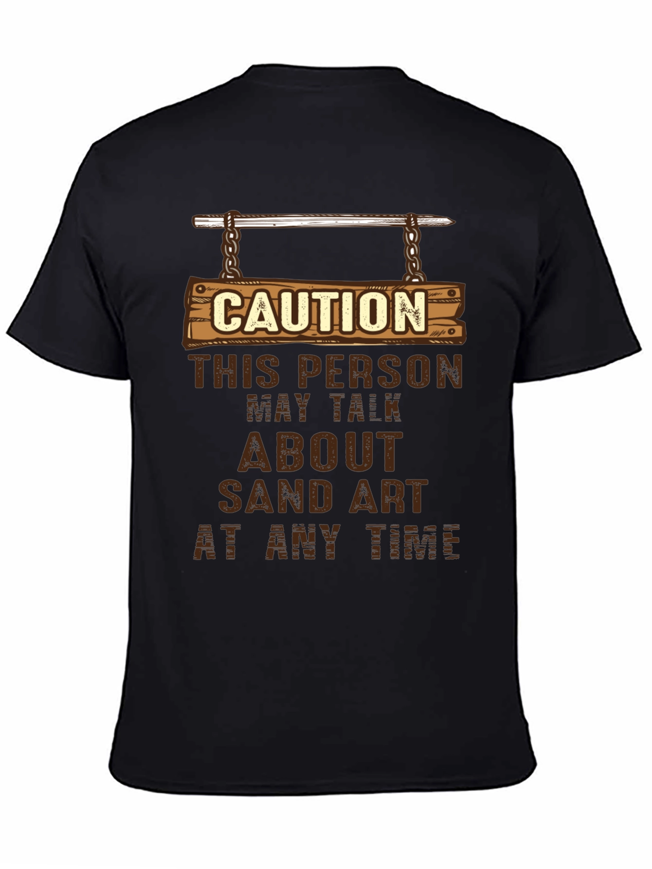 Caution Sand Art T-Shirt