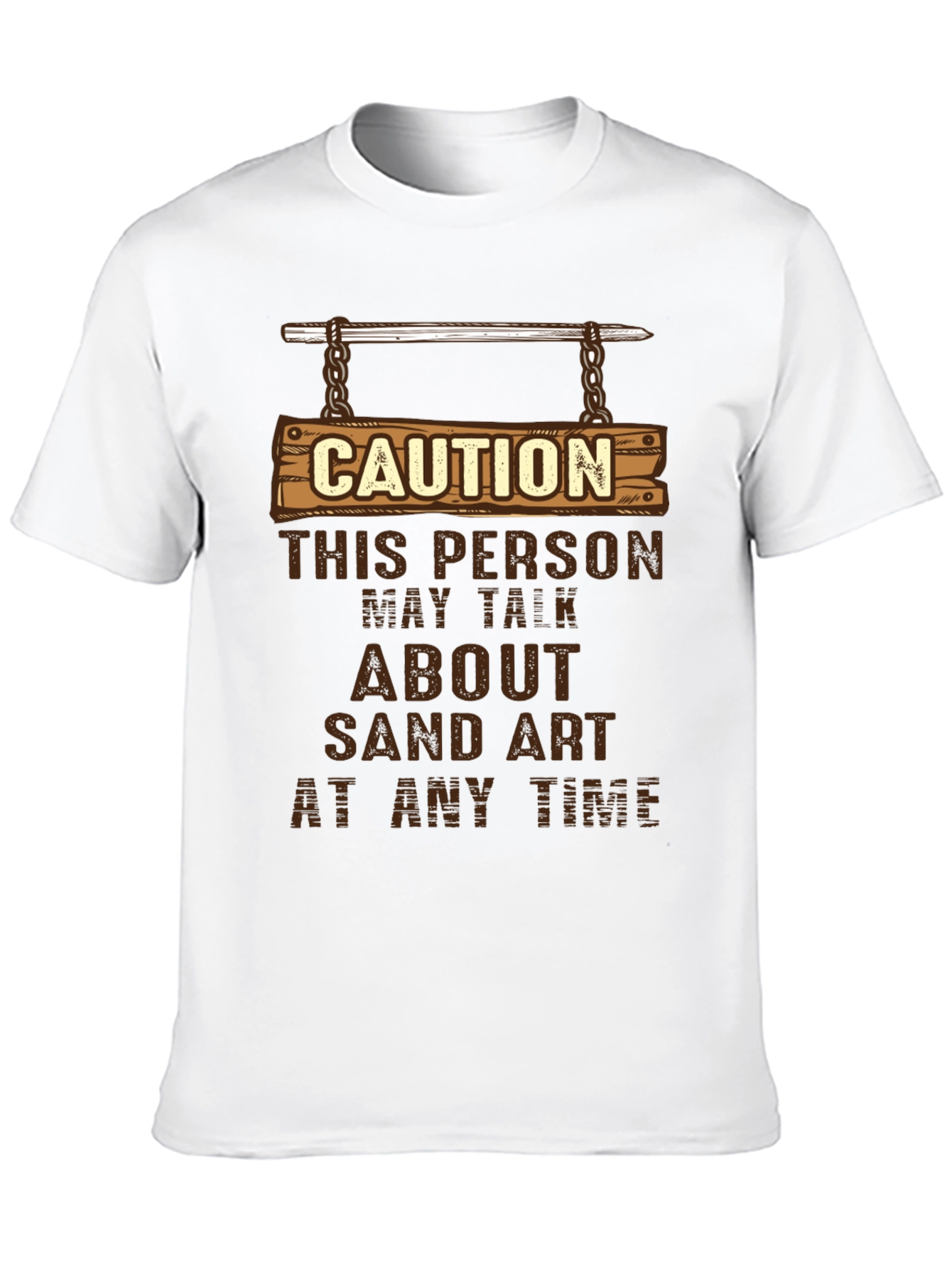 Caution Sand Art T-Shirt