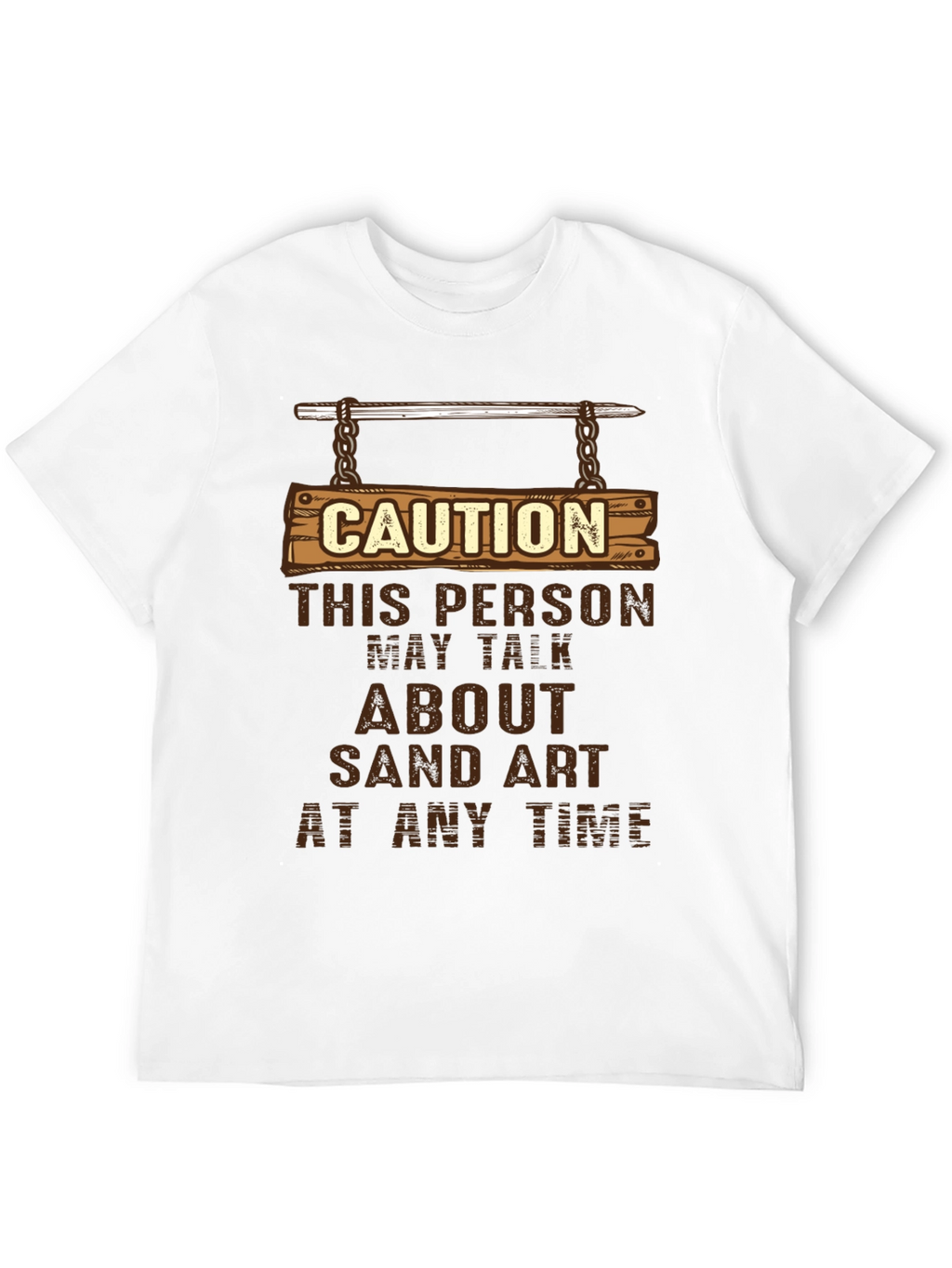 Caution Sand Art T-Shirt