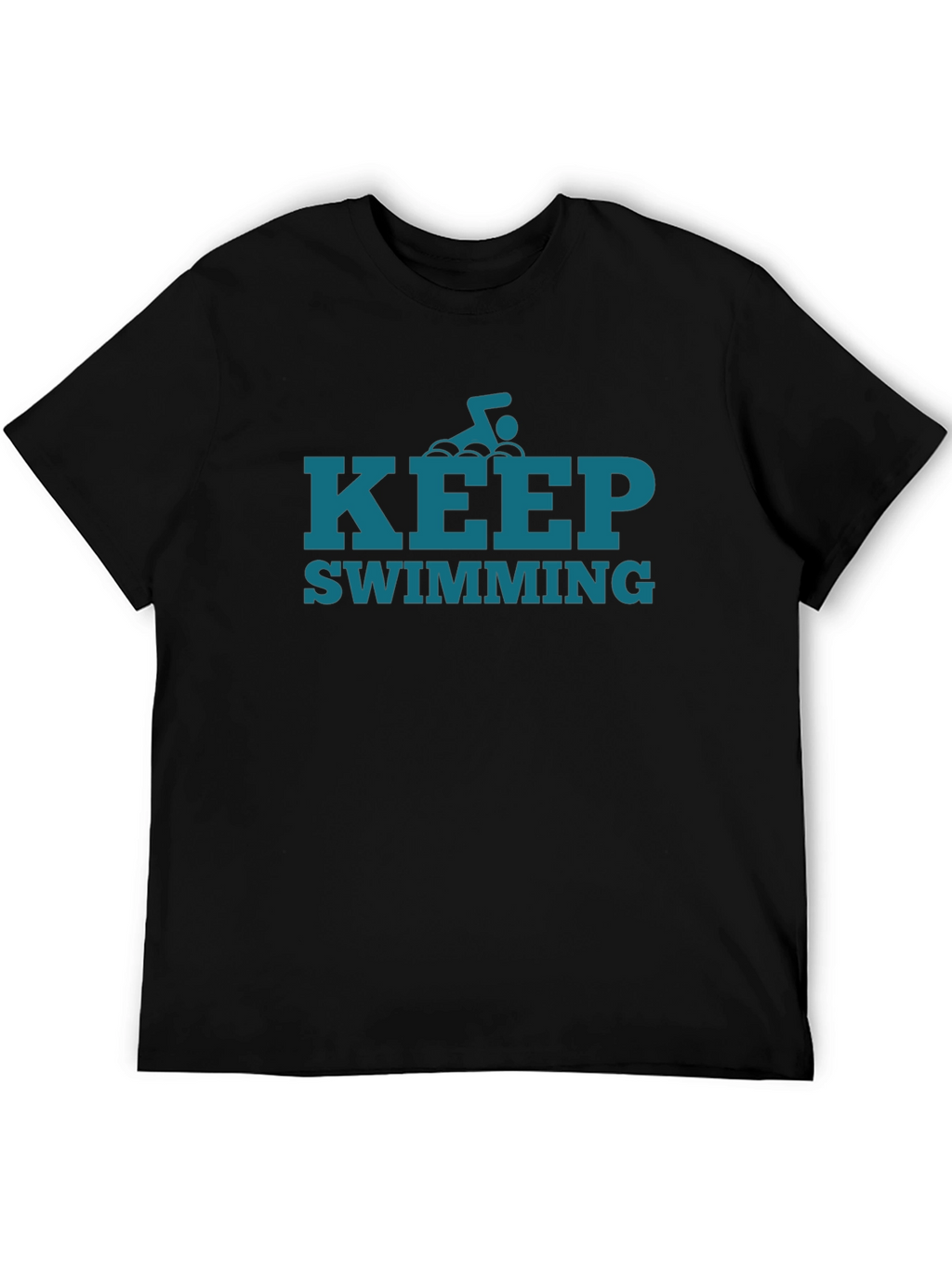 Keep Swimming Graphic Tee - Motivational Style