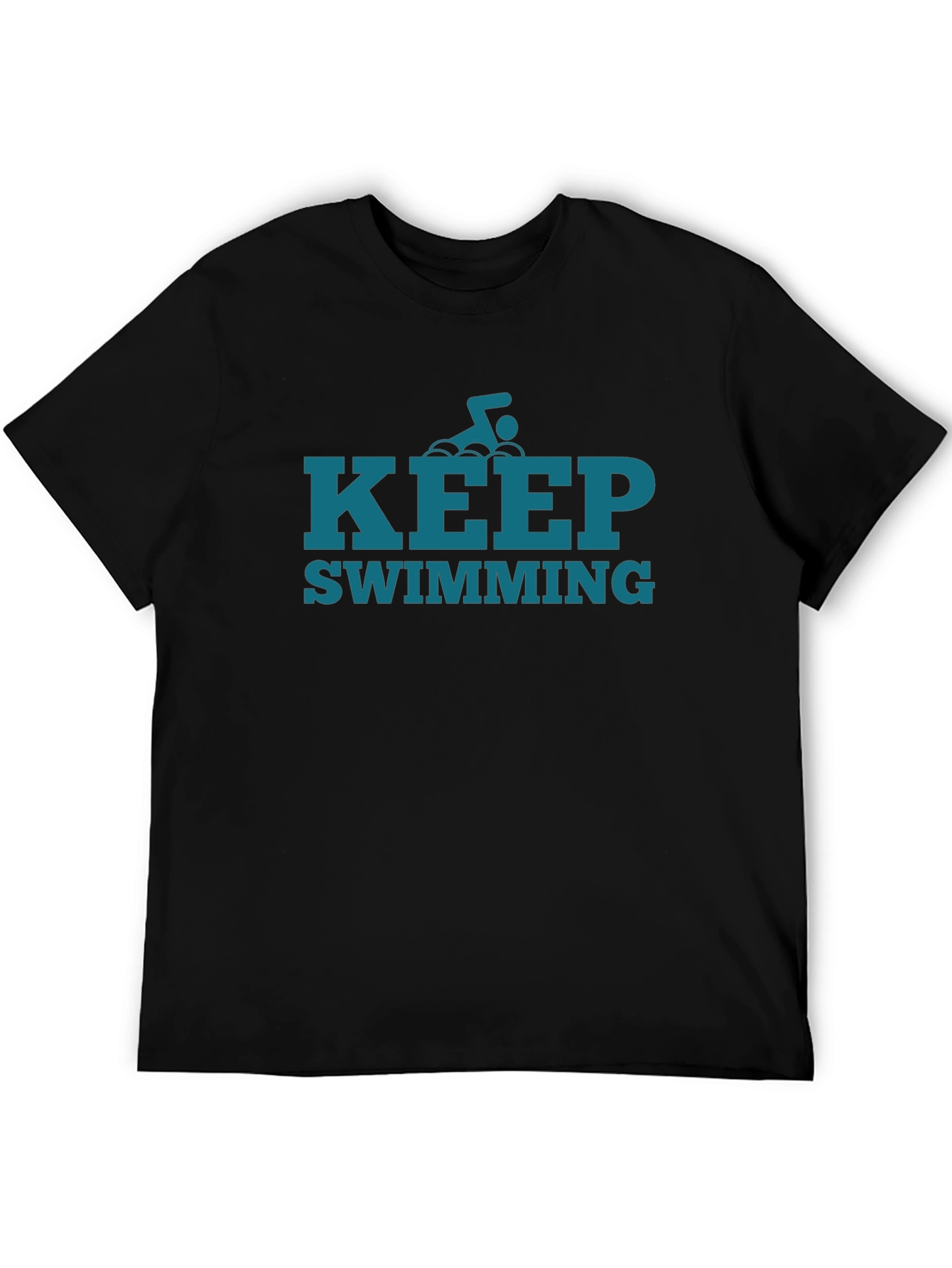 Keep Swimming Graphic Tee - Motivational Style