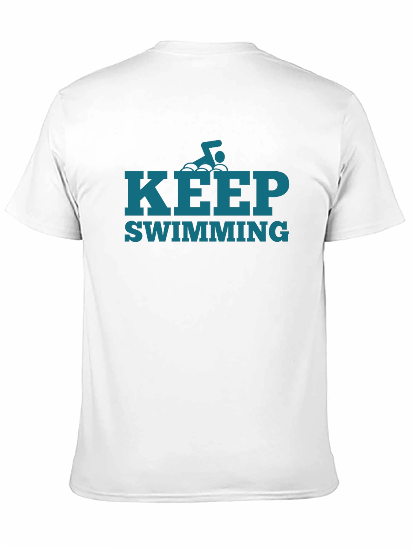 Keep Swimming Graphic Tee - Motivational Style