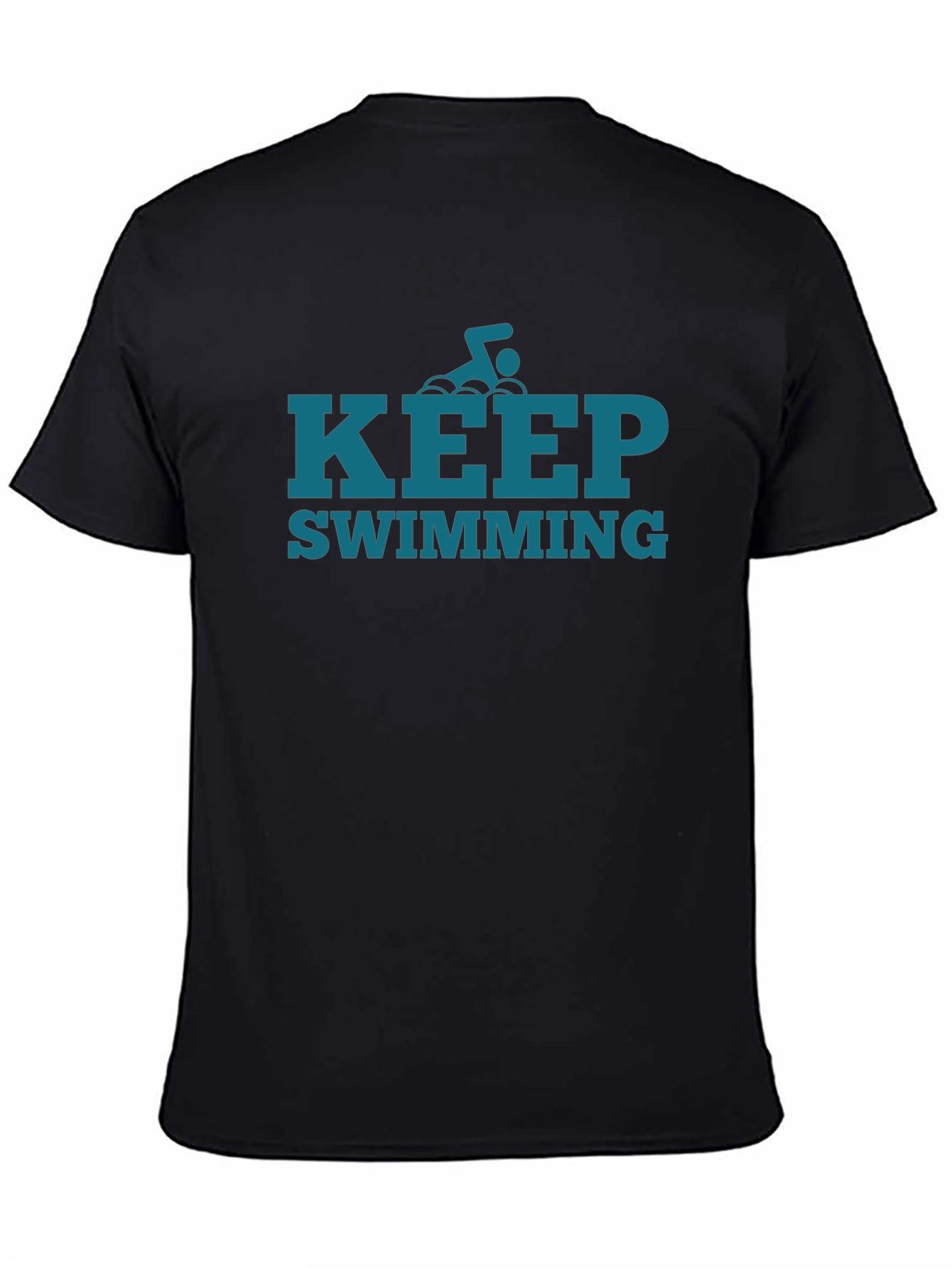 Keep Swimming Graphic Tee - Motivational Style