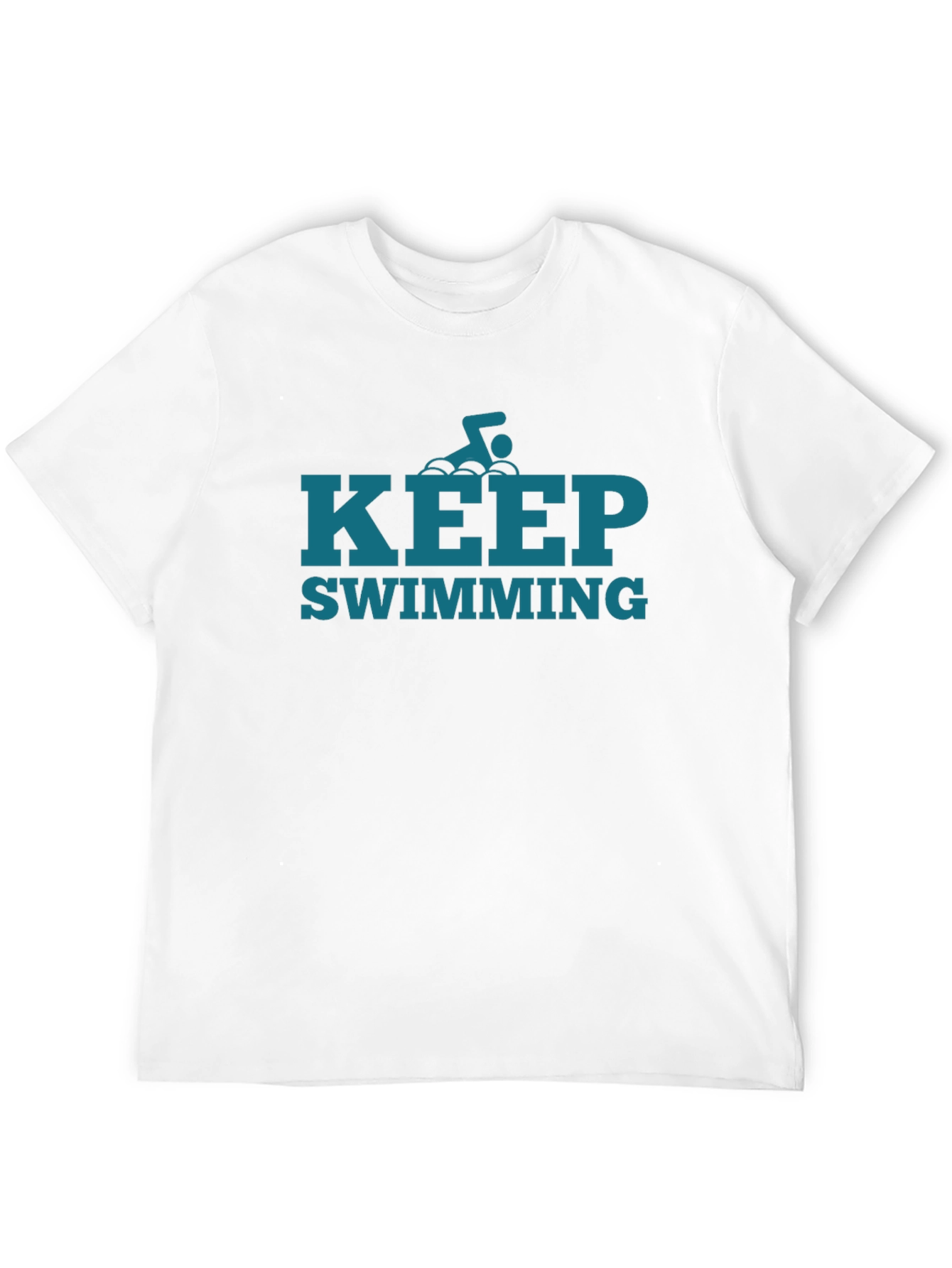Keep Swimming Graphic Tee - Motivational Style