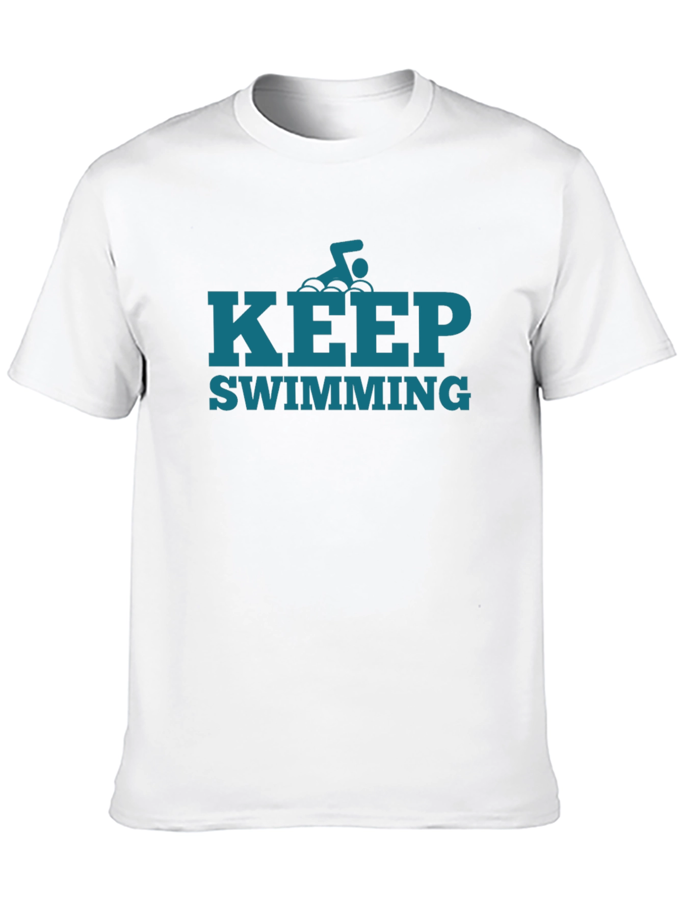 Keep Swimming Graphic Tee - Motivational Style